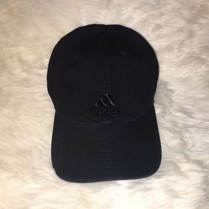 Super trendy all black Adidas baseball cap